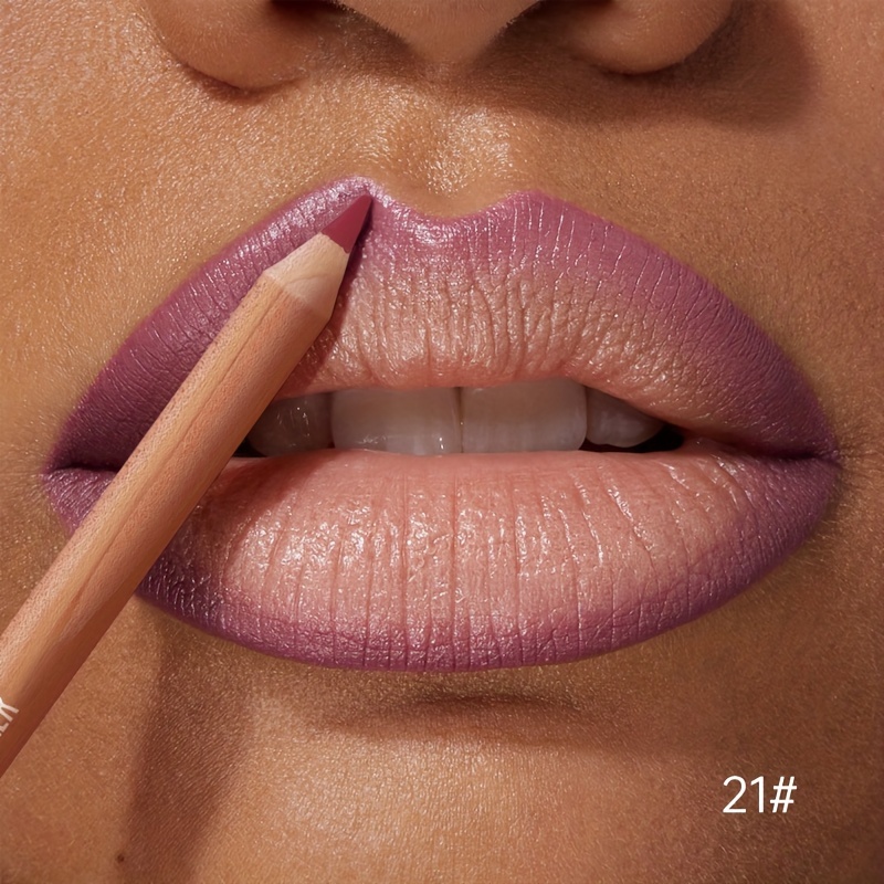 1pc Matte Lipstick & Liner Pen Waterproof Long-Lasting Non-Stick Berry Shades for All Skin Types Makeup Pencils for Women — image 11