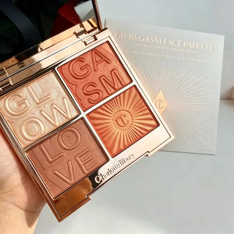 Charlotte Tilbury Setting Spray 16H Waterproof Weightless&Contour Wand Blendable Buildable&12Pan Eyeshadow Intensely Pigmented