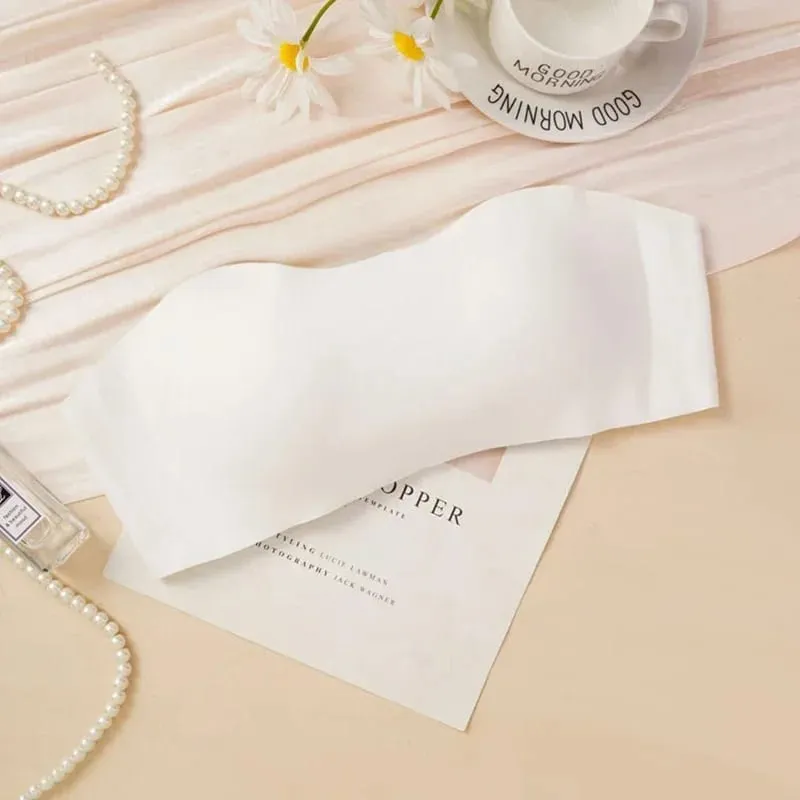 원활한 원피스 튜브 탑 여성 탈착식 패드 Intimates 기본 블랙/화이트/스킨 여성 Strapless Bra Bandeau 섹시한 란제리