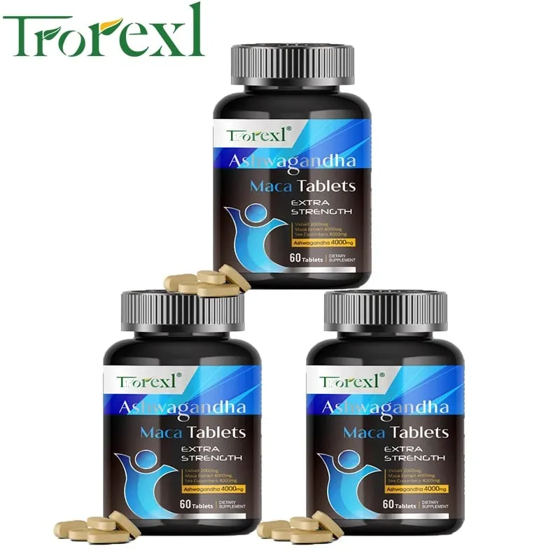 Ashwagandha Maca Tablets Male Enhancing Supplement Improved Energy & Endurance Promotes Size Support Highest Potency — image 10