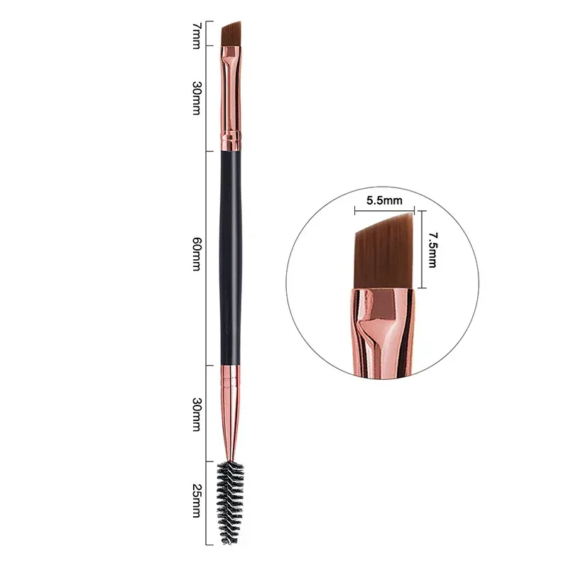 1pc 2 in 1 Double Head Eyebrow brush+Eyelash brush Makeup Tools Cosmetic Brushes Eye lash Make up Brushes brochas maquillaje — image 10