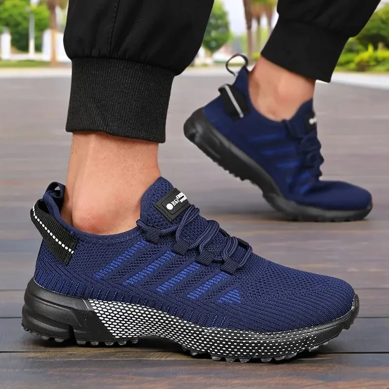 New Men's Sneakers Thick Sole Comfortable Casual Shoes Lightweight Breathable Fashion Running Shoes Luxury Male Tenis Masculino — image 3