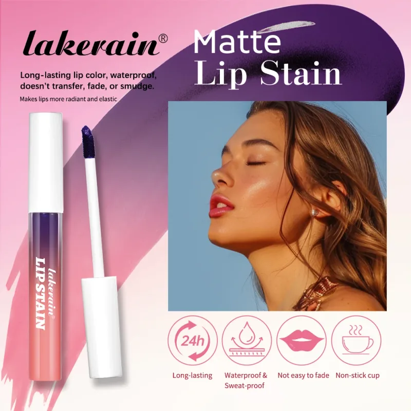Lakerain Lip Gloss Peel and Stick Set Pink Lip Gloss Transfer Resistant Long-lasting Waterproof Natural Lip Gloss For Women — image 3