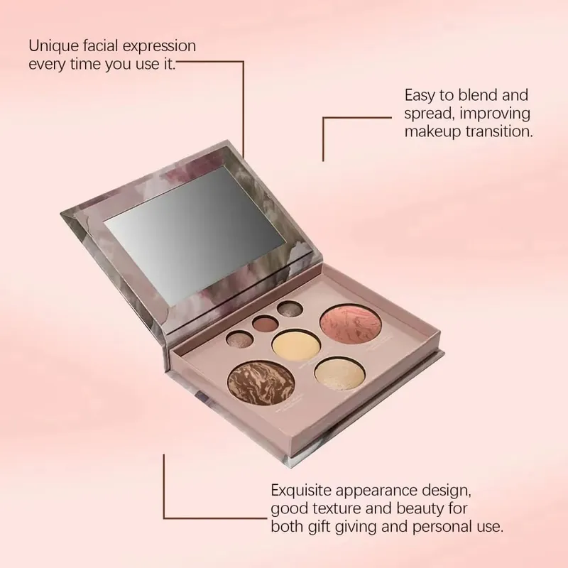 7 Colors Multi Function Makeup Palette Integrated Matte Shimmer Eye Shadow Blusher Highlight Contour Professional Palette Gifts — image 3