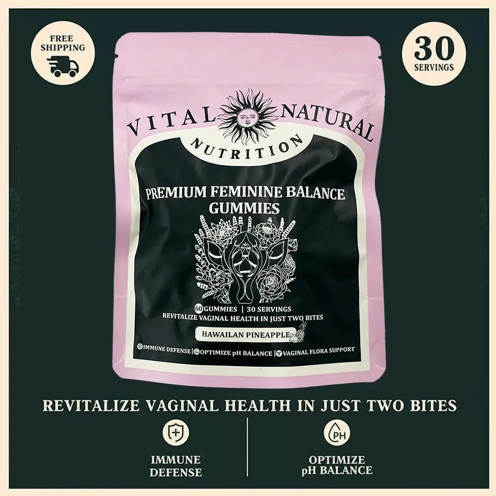 60 Pieces of Vital Source Feminine Balance Gummies Are Selling Well Caring for Women Preferred Gift - Hawaiian Pineapple — image 3