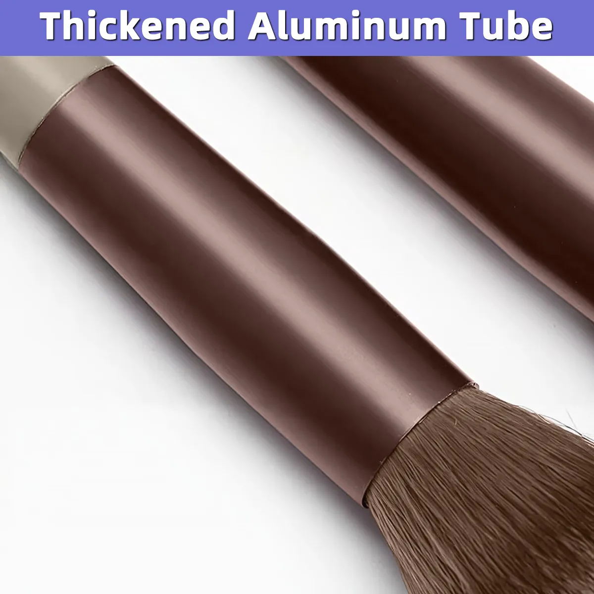 Ensemble de pinceaux de maquillage en Fiber synthétique souple, 13 pièces/ensemble, pinceaux cosmétiques pour le visage, les yeux, fond de teint, Blush, fard à paupières, avec pochette de rangement — image 4