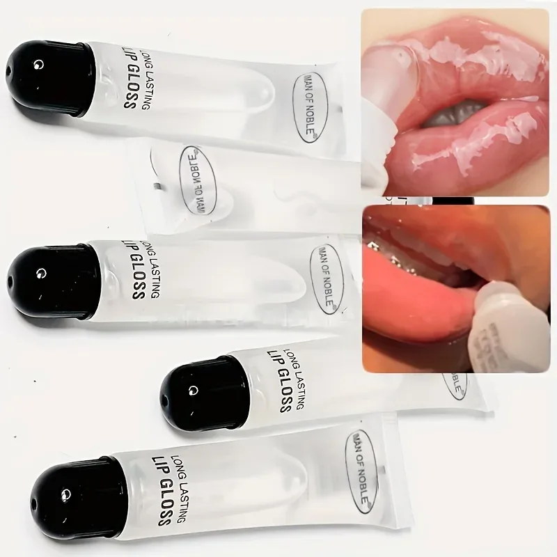 6pcs Glossy Finish Lip Gloss Moisturizing Cream for All Skin Types Non-Sticky Hydrating Lip Oil Long-Lasting Shine for Dry Li — image 5