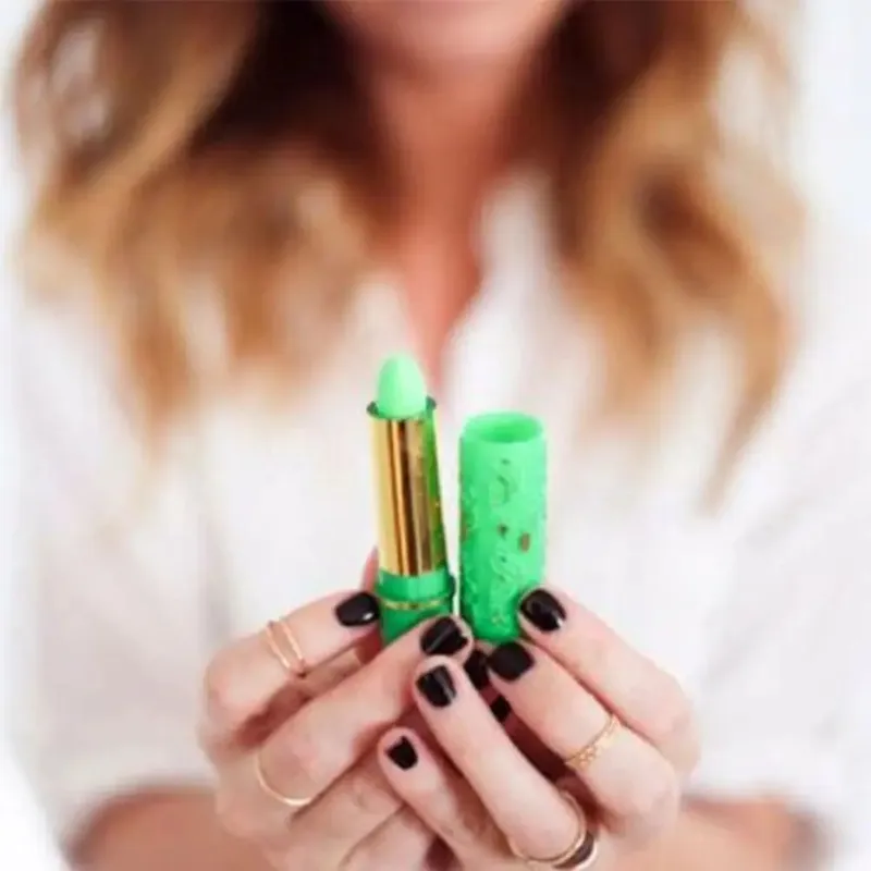 Color Changing Lipstick Long Lasting Balm Dark Green Magic Lipgloss Butterfly Lip Tint Cosmetics Makeup Lipstick 6pc/set — image 4