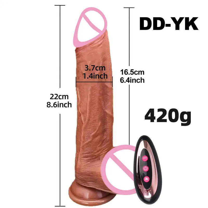 현실적인 딜도 진동기 무선 원격 회전 음경 흡입 컵 G-spot Clit 자극기 섹스 토이 텔레스코픽 진동 딜도