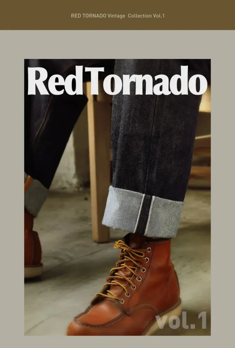 Red Tornado 55501 Relaxed Straight Fit Men's Jeans Raw Selvedge Denim Pants Amekaji — image 8