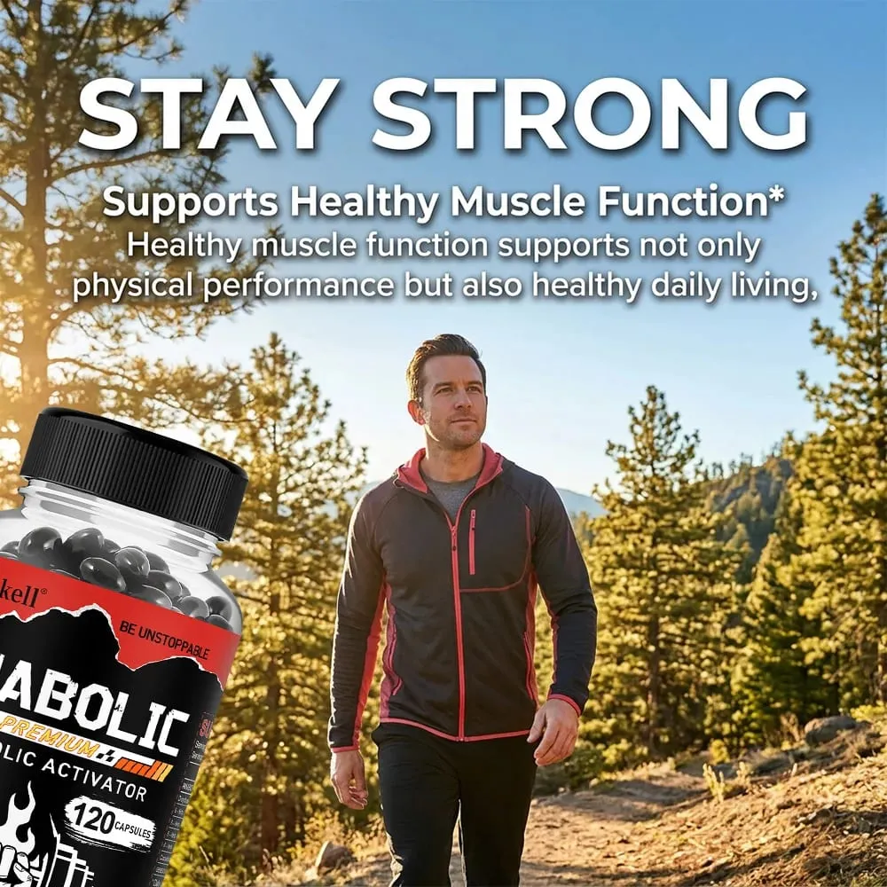 Men’s Muscle Builder Capsules Lean Muscle Growth Strength Endurance Recovery Metabolism & Abs Support 30/60/120 Κάψουλες — image 6