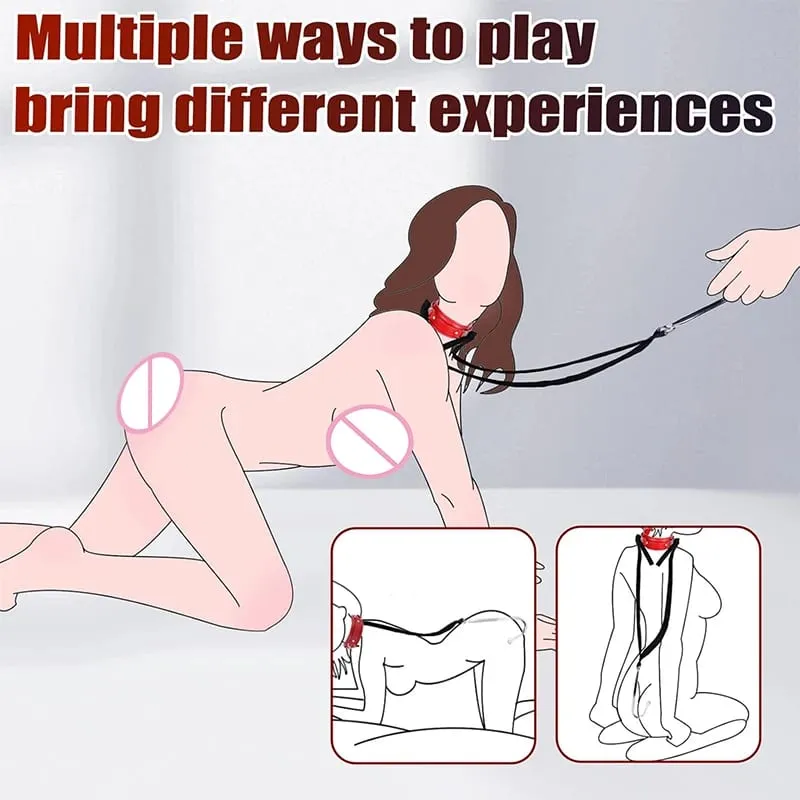 SM Coppia Gancio anale Sesso Bondage Restraint Set BDSM Catena in pelle Acciaio inossidabile Giocattoli adulti del sesso per uomo Imbracatura regolabile — image 6