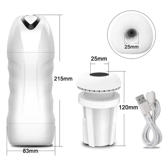 Masturbador masculino automático, potente máquina de succión de mamada con vibración, taza de masturbación de silicona, suministros para adultos, juguete sexual para hombres