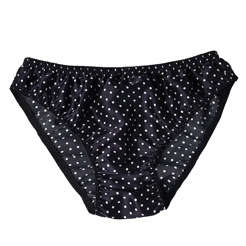 Pure Silk Mens Wrinkle Briefs Breathable Male Panties 100% Mulberry Silk Trigonometric Underwear Plus Size Men Boxers Summer — image 19