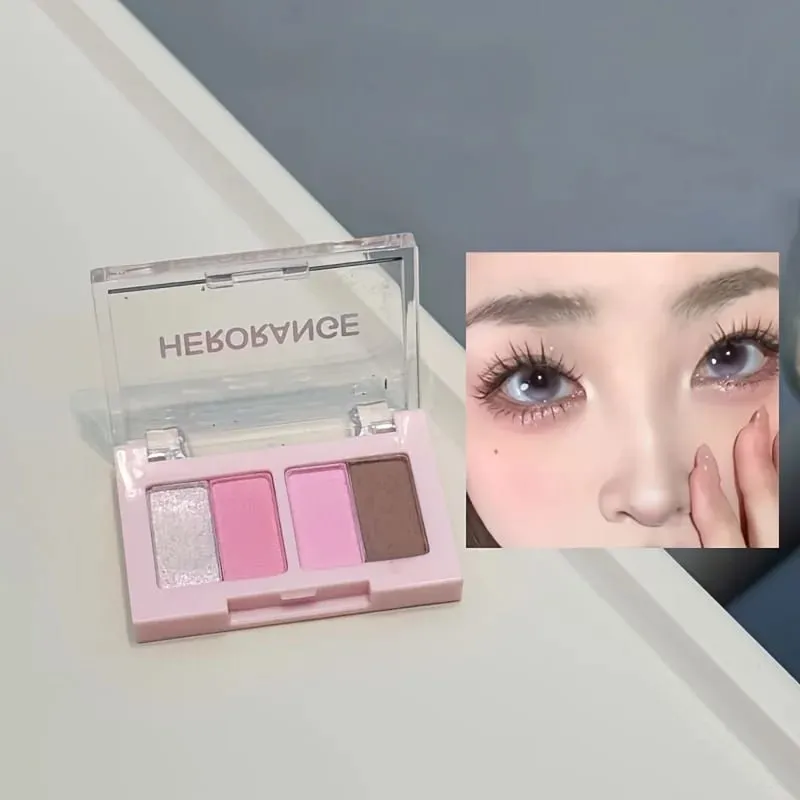Herorange 6Pcs Mini Makeup Set Lip Gloss Lip Tint Eyeliner Blush Eyeshadow Waterproof Long Lasting — image 4