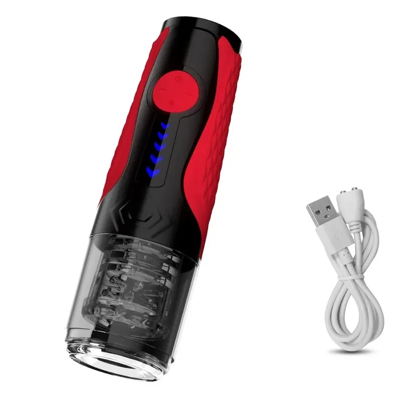 Telescopic Male Masturbator Automatic Thrusting Rotating Mastubator Cup Electric Sex Toy Pocket Pussy For Men Adult Supplies