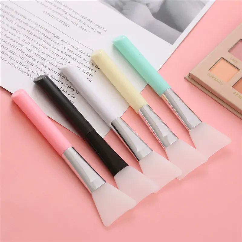 1/2/3/5-pack Silicone Facial Mask Brushes - Mild and Soft Suitable for All Skin Types Mud Film Brush DIY Adjusting Beauty Tool — image 2