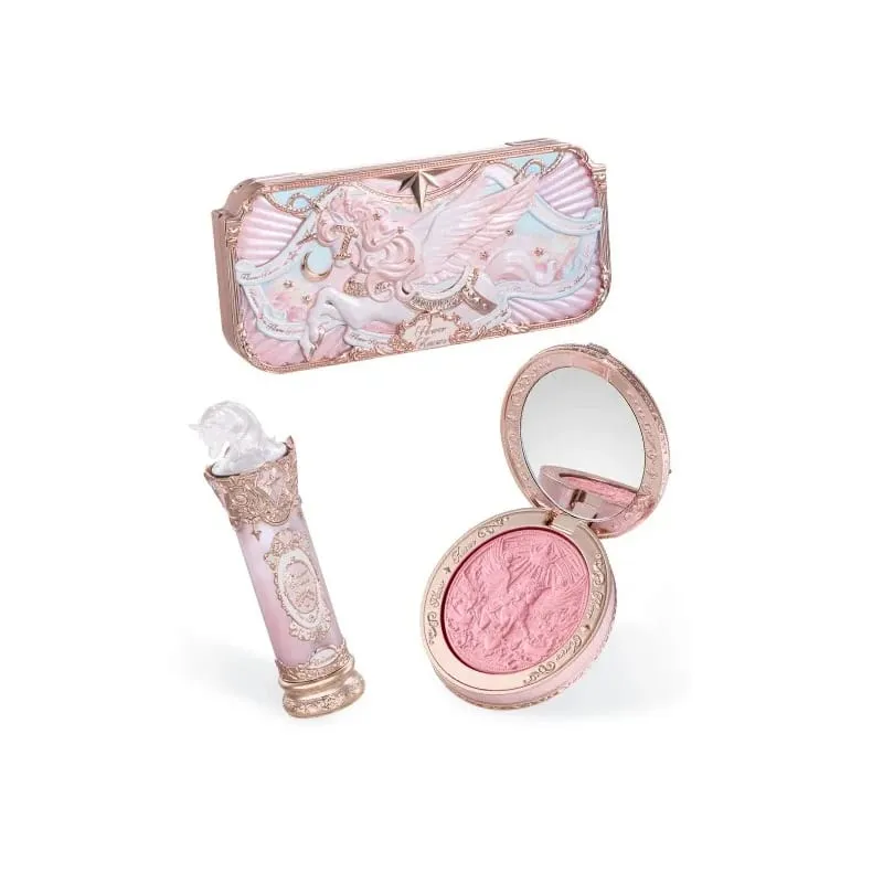 Flowerknows Knight Unicorn Collection Makeup Set Eye Shadow Palette Long Lasting Lipstick Blusher Setting Powder Matte Lipliner — image 5