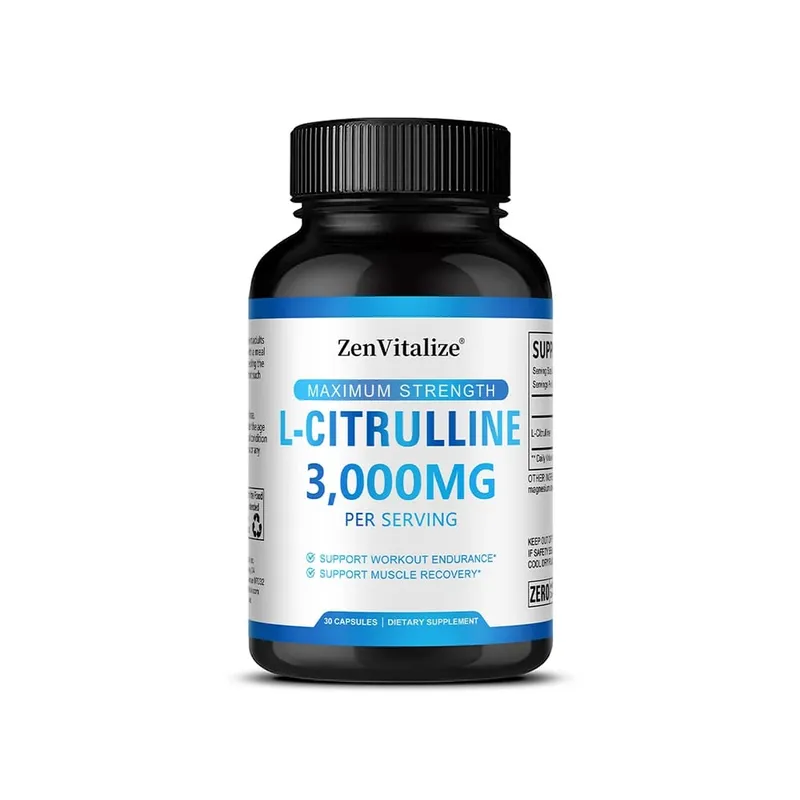 L Citrullin 3000 mg Ergänzungskapseln für Männer und Frauen – Muskelregeneration und Trainingsausdauer – vegan, gentechnikfrei