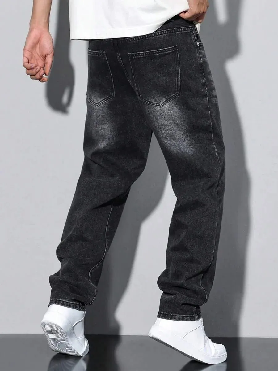 Best-selling black skinny jeans for men with American design suitable for all seasons — image 3