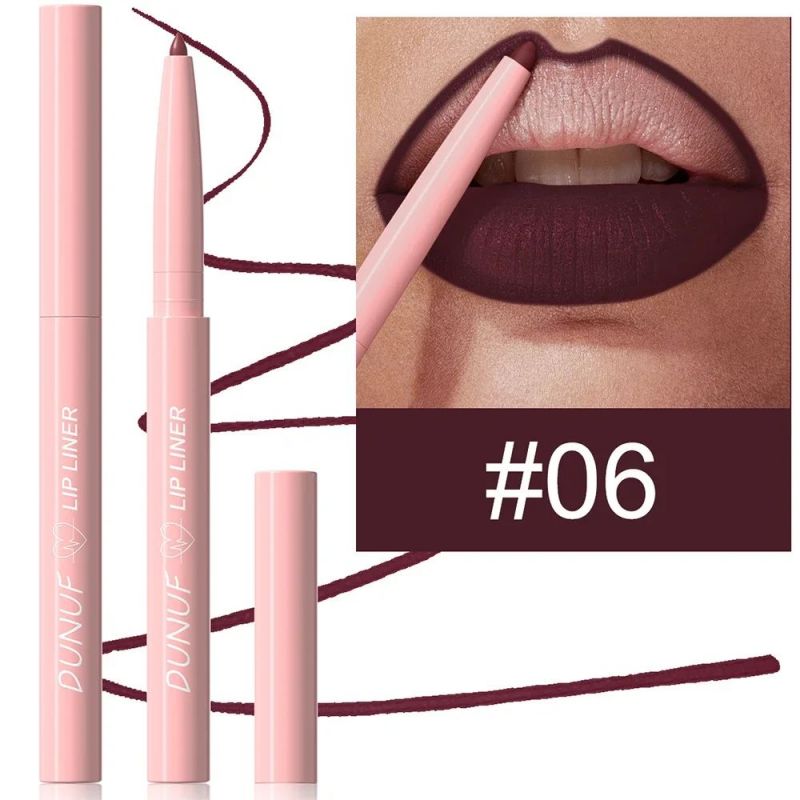 12 Kinds Of Waterproof Lip Liner In Different Colors Matte Finish Easy Coloring Non Fade Color Rendering Lip Gloss Beauty