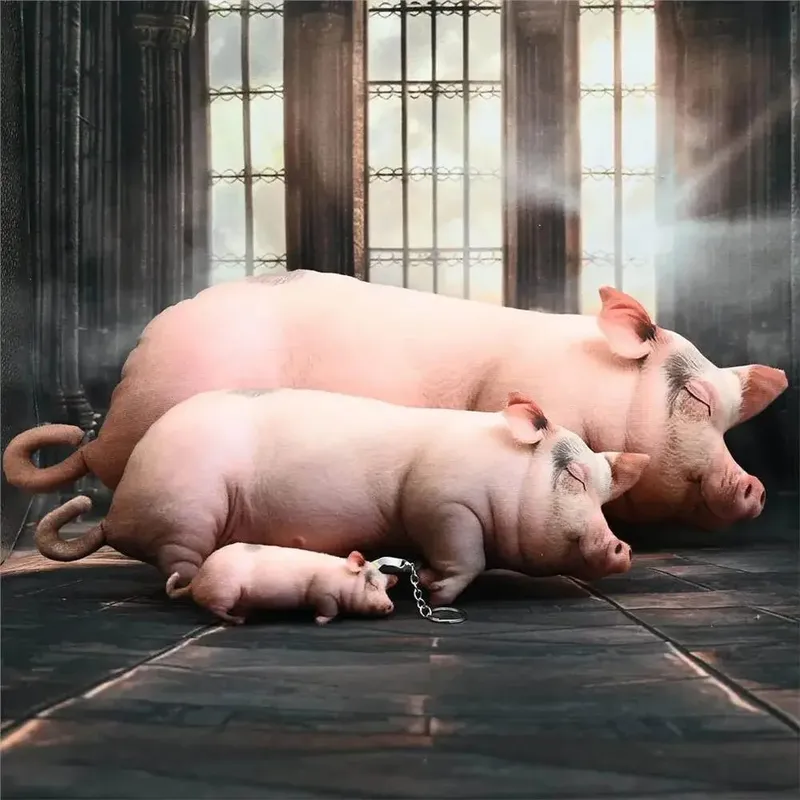 【In Stock】Cute Lifelike Simulation Pig Plush Toy Soft Sleeping Pillow Holiday Gift For Close Friends Home Sofa Decor Cushion — image 8