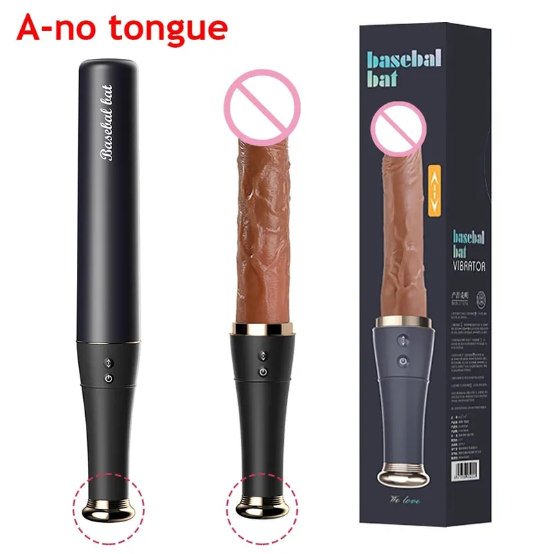 19CM Realistic Thrusting Dildo Vibrator for Women Vagina Anal Stimulator Heating Auto Telescopic Masturbator Sex Toys for Couple