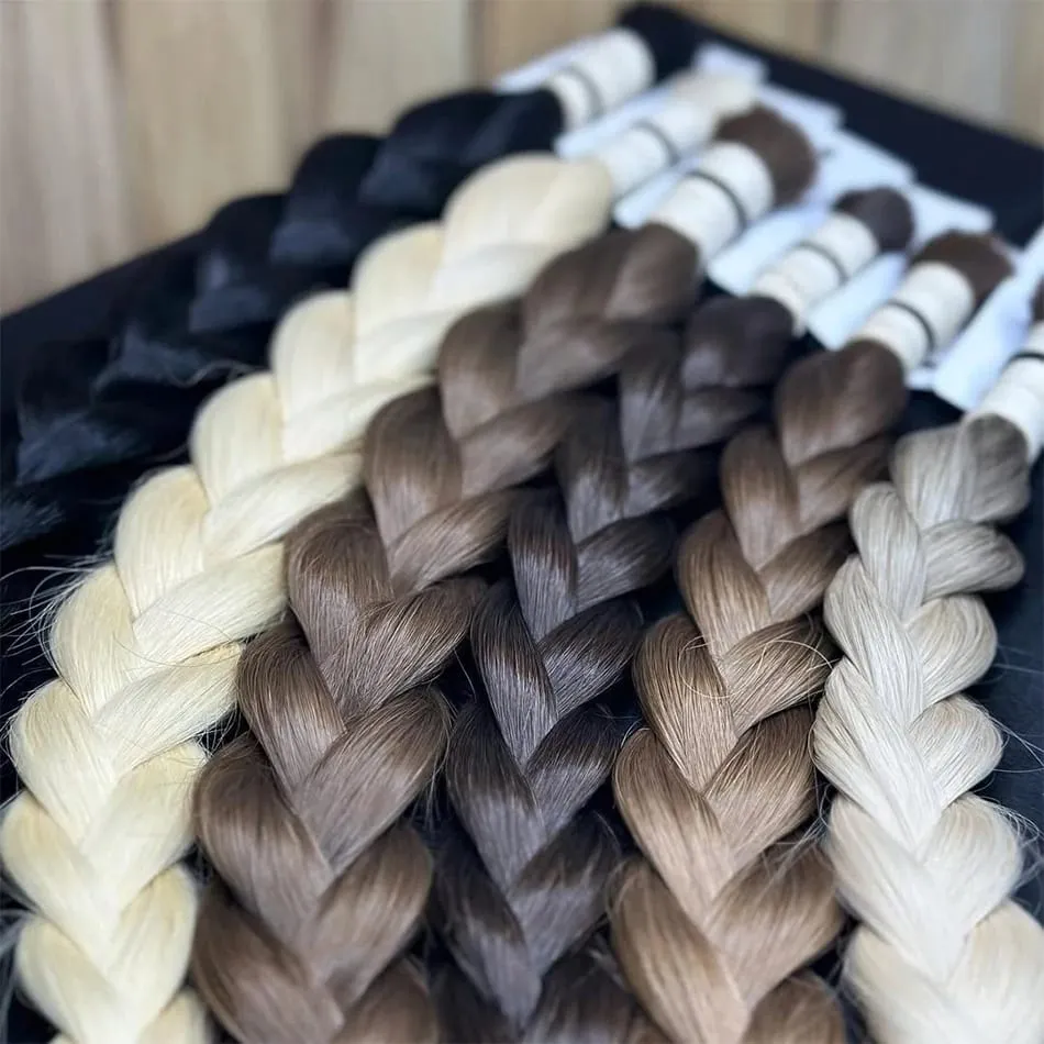 No Weft Virgin Bulk Human Hair Human Hair For Braiding 100% Unprocessed Human Hair Bulk Extensions Brazilian Natural Boho Braids — image 2