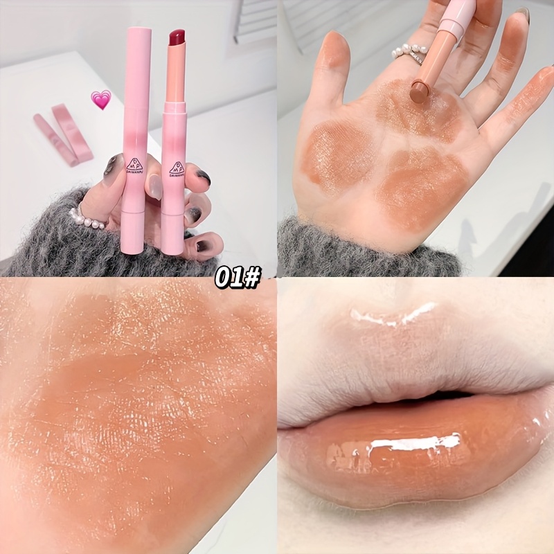 Hydrating Lipstick with Mirror Shine - Waterproof Long-Lasting Lip Tint in Rosy Hues for All Skin Types — image 7