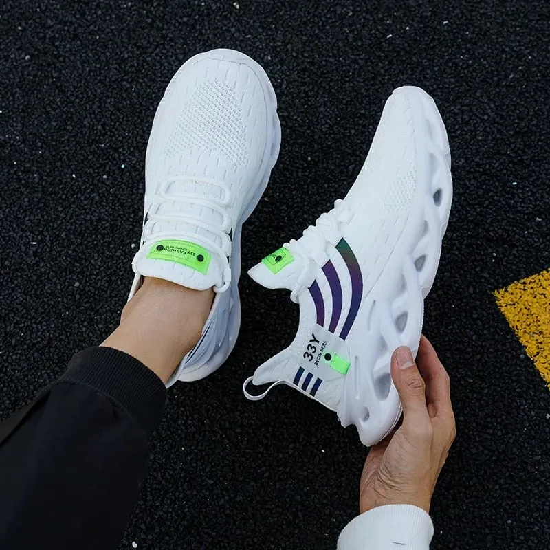Casual Men Mesh Comfort Breathable Sneakers Jogging Soft Sole Anti Slip Versatile Tennis Vulcanized Shoes Tenis Masculino 2024 — image 1