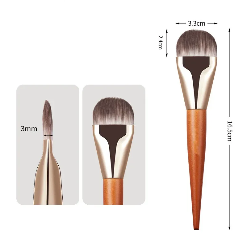 Foundation Brush 47 Broom Head Liquid Foundation Shadow Repairing Brushes Women Face Base Makeup Beauty Professional Tools
