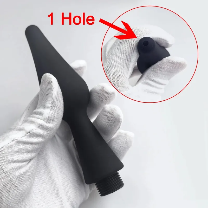 1 Adet Silikon popo gömme plug-in duş lavman anal dilatörler tuvalet temizleyici yetişkin seks oyuncakları BDSM Kölelik cinsel sağlık