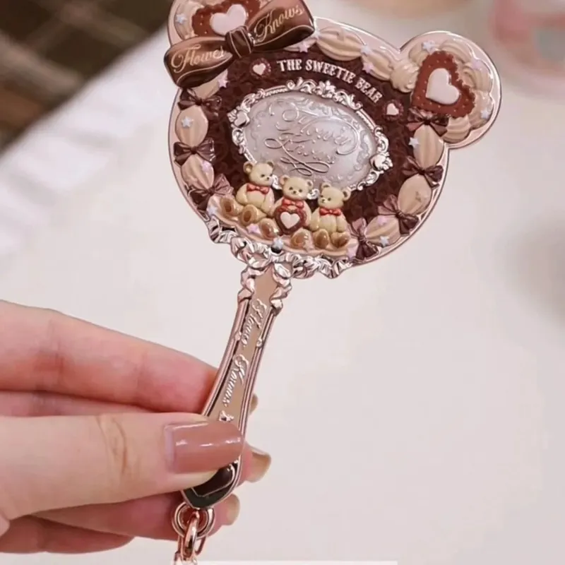 Flower Knows Mirror Moonlight Mermaid THE SWEETIE BEAR Collection Handheld Mirror Limited White Blue Pink Fairy Mirrors — image 4