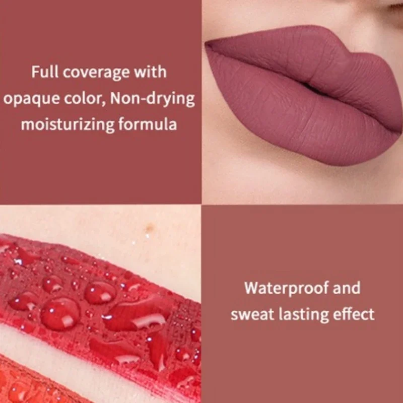 Combination Lipstick Set Makeup for Women Waterproof Long Lasting Cosmetics Matte Velvet Nude Color Lipstick Makeup Gift Box — image 6