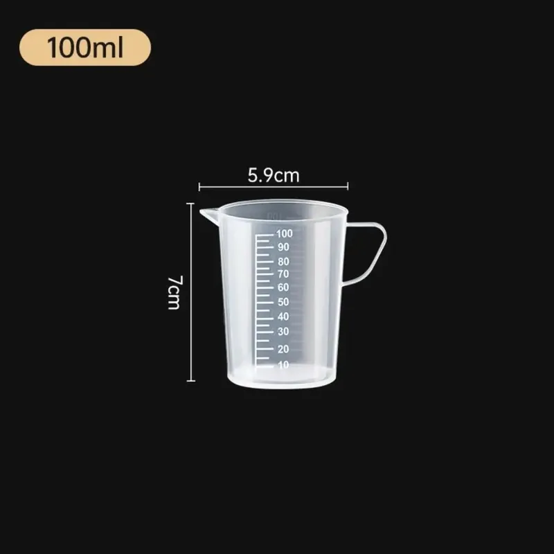 Measuring Cup Transparent Plastic Laboratory Beaker Graduated Liquid Jug Cup Kitchen Baking Cooking Measurement Scale Container — image 22