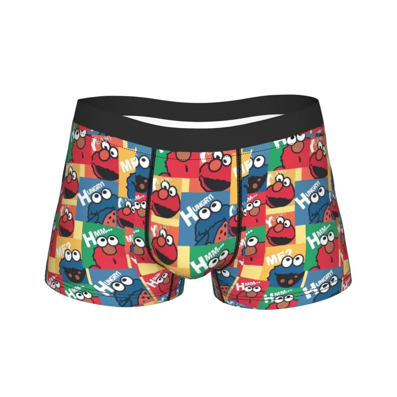 S-Sesames Streets Tango Elmo & Grover Unterwäsche Herren Shorts Slips Lustige Boxershorts Qualität Customs Oversize Höschen — image 10