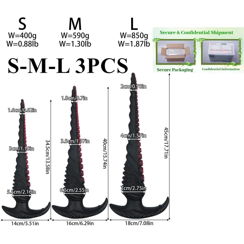 Superยาวขนาดใหญ่Anal PlugแฟนตาซีTentacle Anal Trainer Dilatorปลั๊กหนาDildo Big Butt Plugเพศของเล่นสำหรับผู้หญิงผู้ชายbutt Plug — image 13
