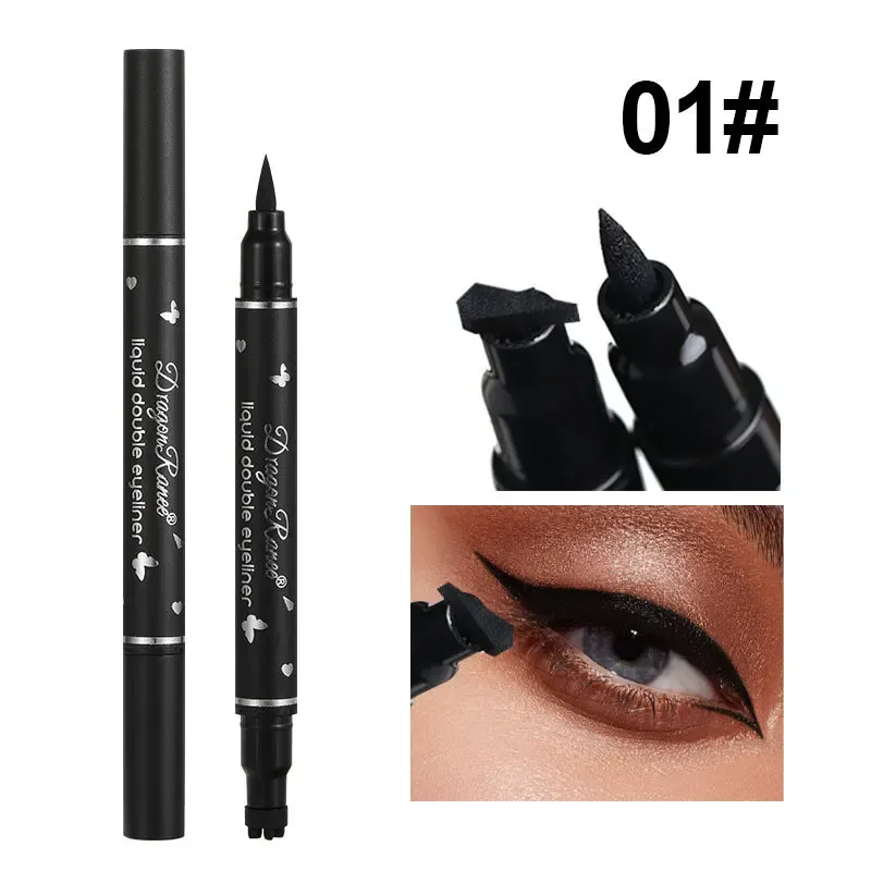 2 IN 1 Butterfly Seal Eyeliner Pen Star Moon Stamp Long-Lasting Waterproof Black Liquid Eye Liner Pencil Eyes Makeup Cosmetic — image 9