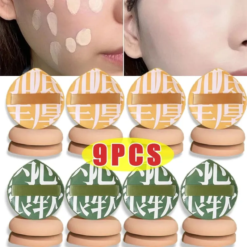 2026 Super Thick Soft Makeup Puffs Large Cotton Velvet Powder Puff Liquid Foundation Sponge Cosmetics Tools Wet Dry Use Puff — image 2