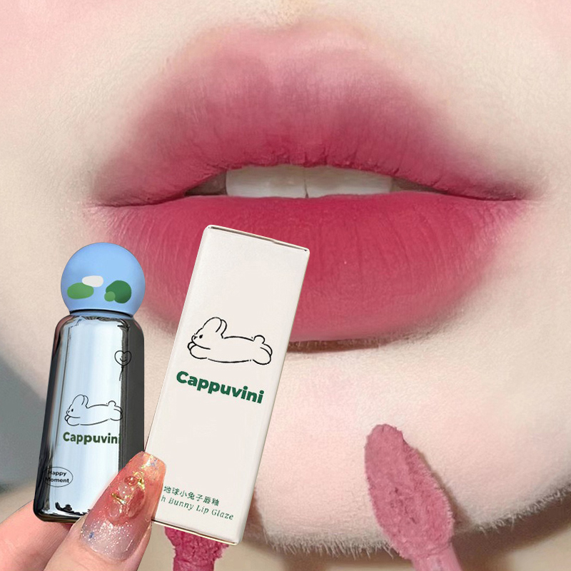 Velvet Matte Lip Mud Cute Rabbit Liquid Lipstick Mousse Red Brown Long Lasting Smooth Lip Gloss Lips Makeup Student Cosmetics — image 7