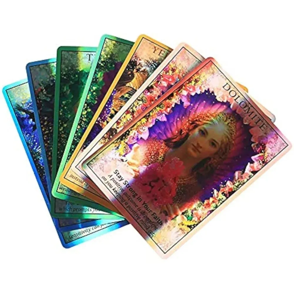 Crystal Angels Oracle Laser Cards 44 Pcs Cards 9.3*6.7cm — image 2
