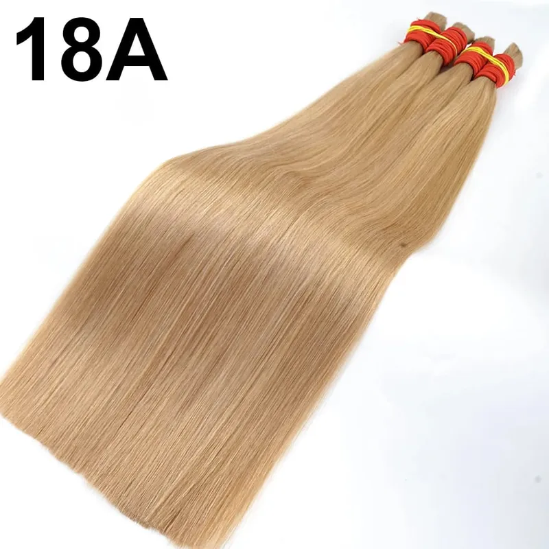 Extensiones de cabello humano 100% Real sin trama, cabello humano Remy a granel, cabello indio virgen negro Natural sin procesar, trenzado para mujeres — image 8