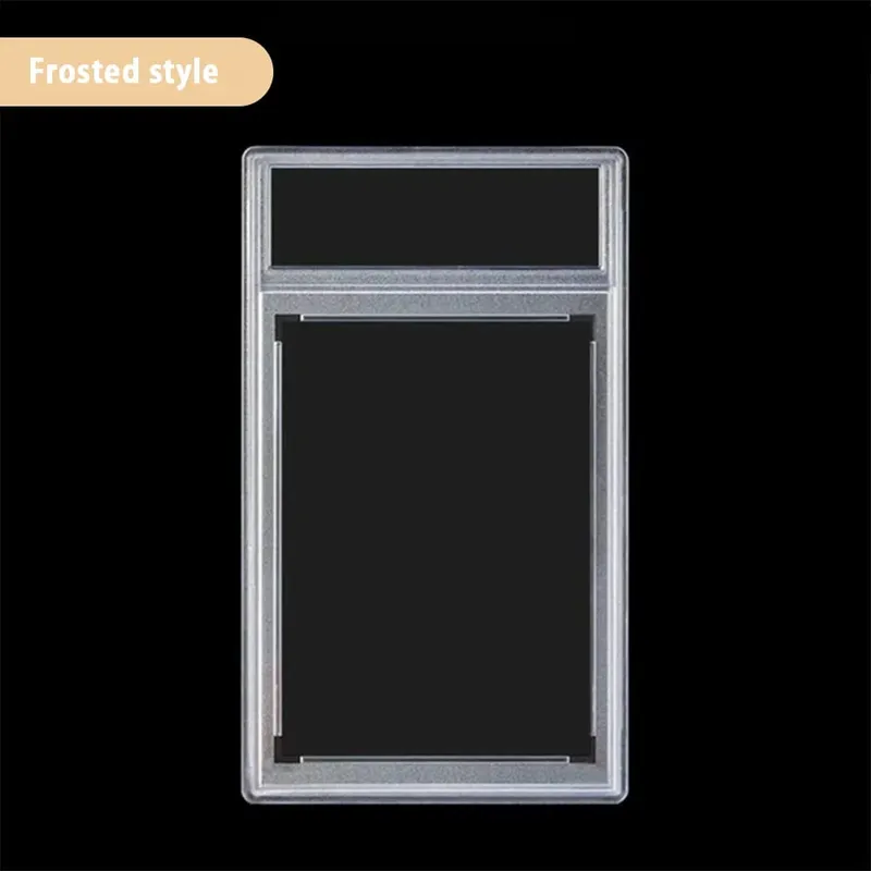 5PCS Frosted Frame and Transparent Type Storage Anti-UV Card Brick for Collector-Grade Protection for Card Slabs