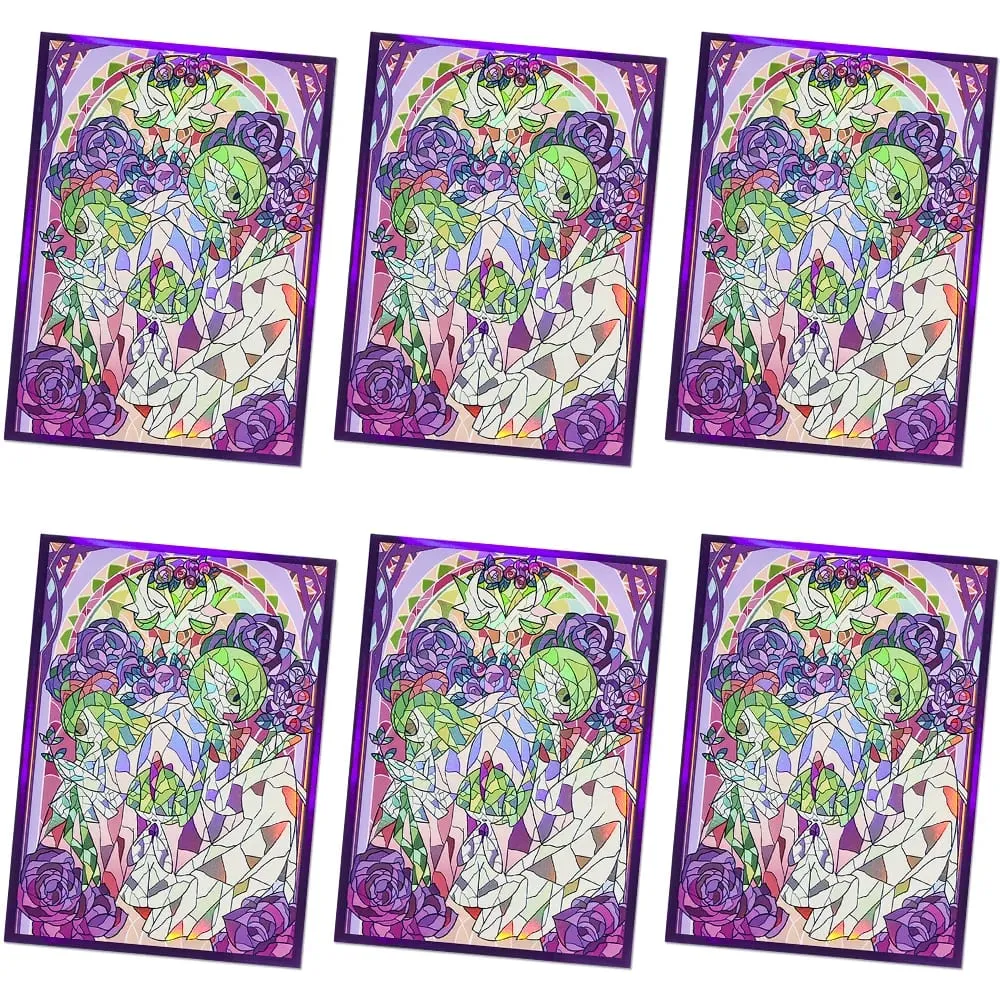 60PCS-120PCS 66×91mm Holographic Anime Card Sleeves for MGT Top Loading Board Game Inner Card Protector Compatible with TCG/PTCG — image 5