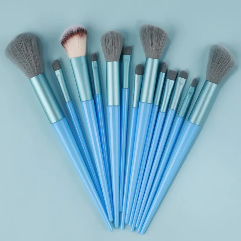 13PCS Makeup Brushes Set Eyeshadow Foundation Highlighter Blush Concealer Female Soft Beauty Tool Puff Beauty Sponges Thumb Puff — image 23
