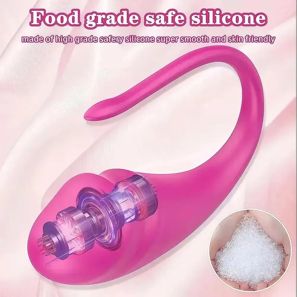 Potente vibratore per uovo di controllo dell'app indossabile Stimolatore vaginale clitorideo tipo U per coppie Massaggio Giocattolo del sesso del punto G per le donne 18+
