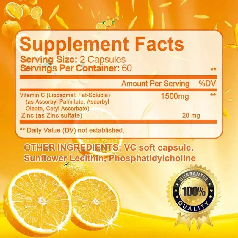 Balincer - Organic Vitamin C Capsules Antioxidant Immune Support Skin Health Vitamin Supplement — image 6