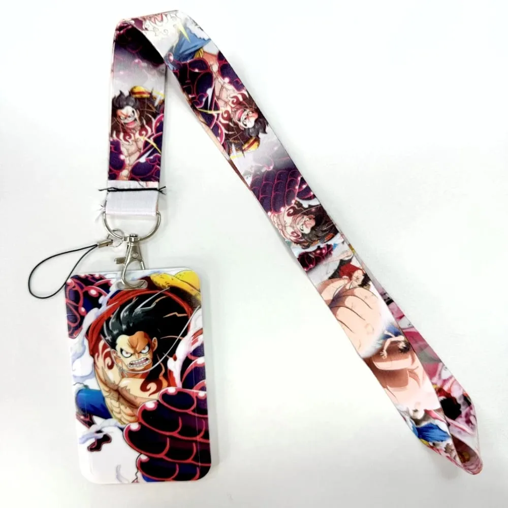 Wholesale One Piece Anime Movie Lanyards Keys Neck Strap Card Badge Gym Key Chain Lanyard Key Holder DIY Hang Rope Keyrings — image 3