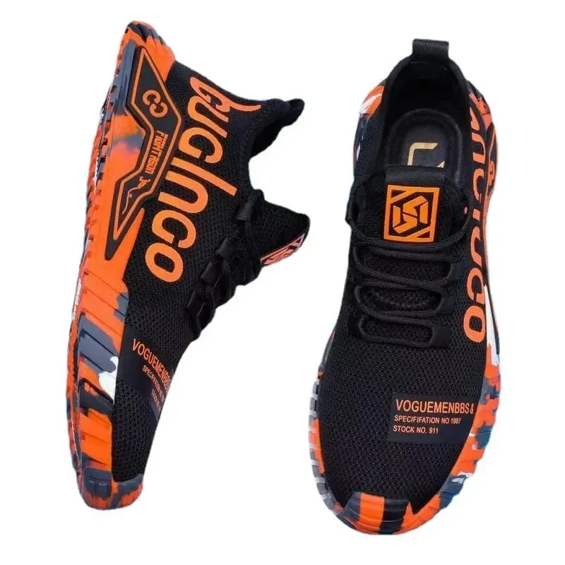 2025 Fall Breathable Thin Flying Woven Mesh Comfortable Casual Shoes Fashionable and Versatile Running Sneakers Men's Shoes — image 2