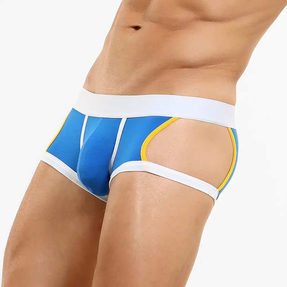 Men's Low-Waist U-Shape Flat Briefs Underwear Trendy Side-Light Design Comfortable Innerwear for Men — image 12